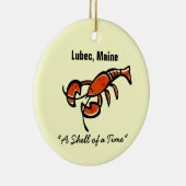 Lubec, Maine Humster Keramik Ornament (Rechts)