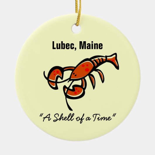 Lubec, Maine Humster Keramik Ornament (Vorne)