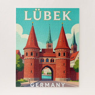 Lübeck Deutschland Holstentor Altstadt Reise Puzzle