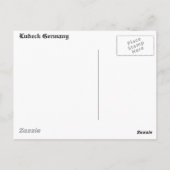 Lubeck Deutschland Postkarte (Rückseite)