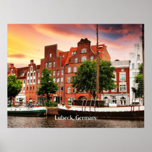 Lubeck Deutschland Stadtbild Poster