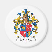 Lubeck Familienwappen Magnet (Vorne)