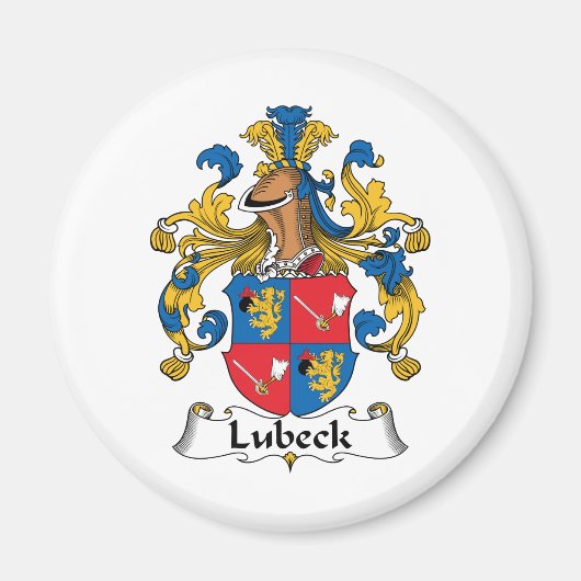 Lubeck Familienwappen Magnet (Vorne)