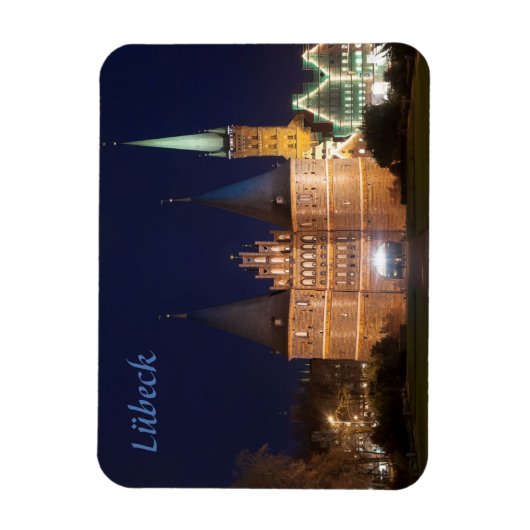 Lübeck Foto Magnet (Vertikal)