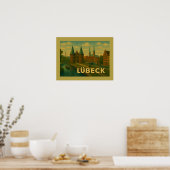 Lübeck Germany City Art Poster (Küche)