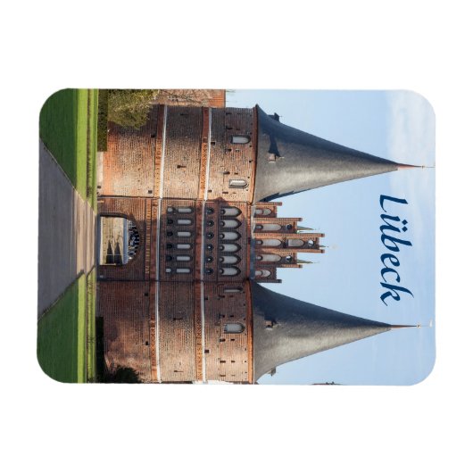 Lübeck Holstentor Gate Foto Magnet (Horizontal)