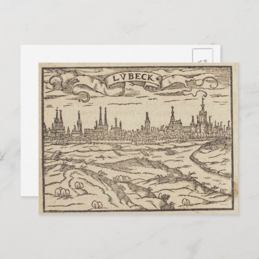 Lübeck Postkarte (Vorne/Hinten)
