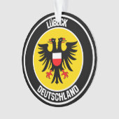 Lübeck Round Emblem Ornament (Vorderseite)