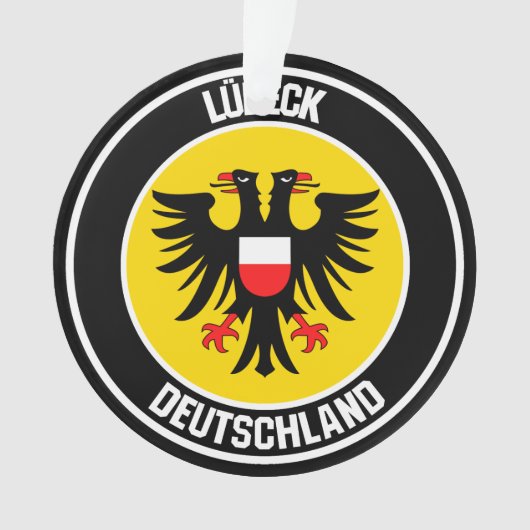 Lübeck Round Emblem Ornament (Vorderseite)