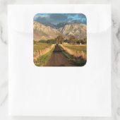 Lubken Canyon Road Quadratischer Aufkleber (Tasche)