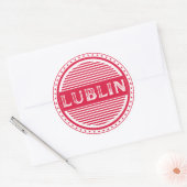 Lublin City Pride Emblem – Polish Identity Runder Aufkleber (Umschlag)