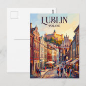 Lublin Polen Postkarte (Vorne/Hinten)