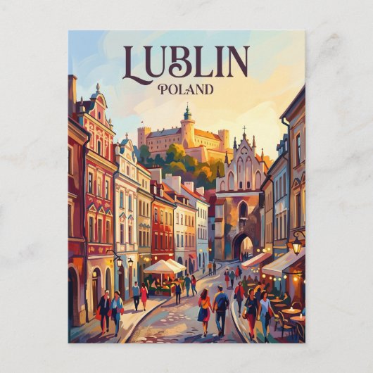 Lublin Polen Postkarte (Vorderseite)