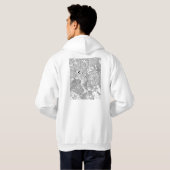 Lubumbashi DR Congo Map Hoodie (Schwarz voll)