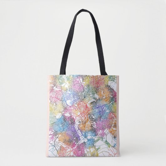 Lubumbashi DR Kongo City Map Tasche (Vorderseite)