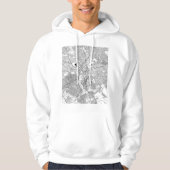 Lubumbashi DR Kongo Karte Hoodie (Vorderseite)