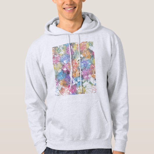 Lubumbashi DR Kongo Stadtplan Hoodie (Vorderseite)