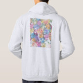 Lubumbashi DR Kongo Stadtplan Hoodie (Rückseite)