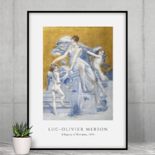 Luc-Olivier Merson - Allegorie des Glücks (1896) Poster