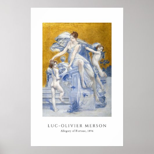 Luc-Olivier Merson - Allegory of Fortune (1896) Poster (Vorne)