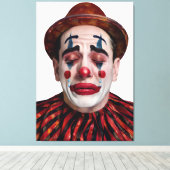 “Luca” After the Laughter Ends – A Clowns Portrait Leinwanddruck (Insitu (Holzboden))