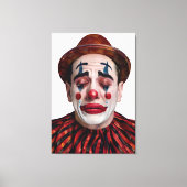 “Luca” After the Laughter Ends – A Clowns Portrait Leinwanddruck (Vorderseite)