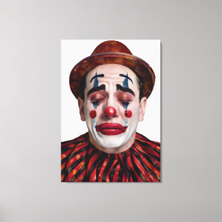 “Luca” After the Laughter Ends – A Clowns Portrait Leinwanddruck
