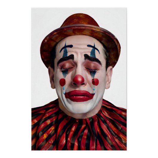 “Luca” After the Laughter Ends – A Clowns Portrait Poster (Vorderseite)