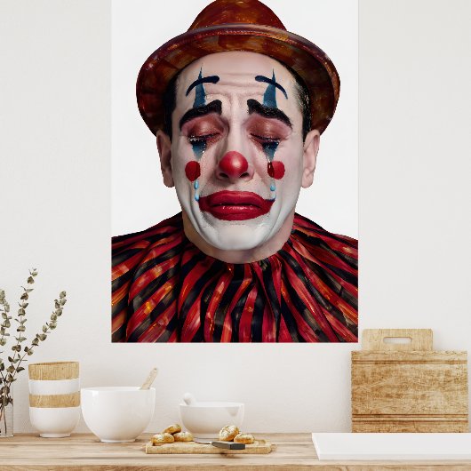 “Luca” After the Laughter Ends – A Clowns Portrait Poster (Küche)