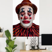 “Luca” After the Laughter Ends – A Clowns Portrait Poster (Heimbüro)