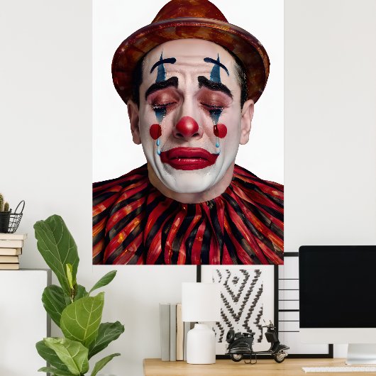 “Luca” After the Laughter Ends – A Clowns Portrait Poster (Heimbüro)