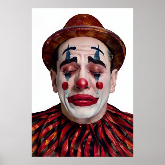 “Luca” After the Laughter Ends – A Clowns Portrait Poster (Vorne)