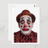 “Luca” After the Laughter Ends – A Clowns Portrait Postkarte (Vorne/Hinten)