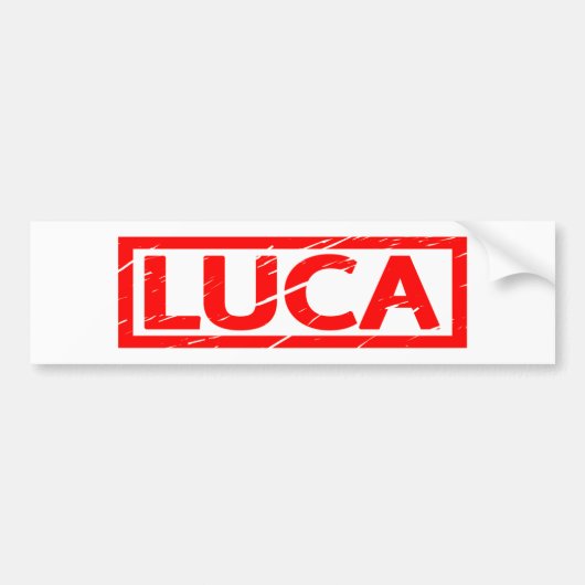 Luca-Briefmarke Autoaufkleber (Vorne)