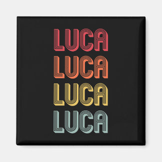 Luca Geschenk Name Personalisiert Lustig Retro Vin Magnet