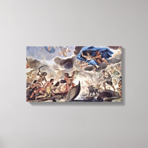 Luca Giordano - Die Rinde von Charon und Morpheus Leinwanddruck