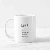 LUCA: Last Universal Common Ancestor Mug Kaffeetasse (Links)