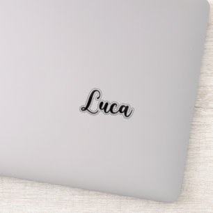 Luca Name - Handgeschriebene Kalligrafie Aufkleber