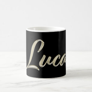 Luca Name whitegold Tasse Teetasse Kaffeetasse