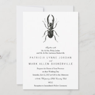 Lucanus Metallicus Käfer Einladung