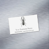 Lucanus Metallicus Käfer Magnetische Visitenkarte (Beispiel)