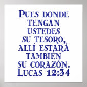 Lucas 12:34 poster (Vorne)