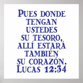 Lucas 12:34 poster