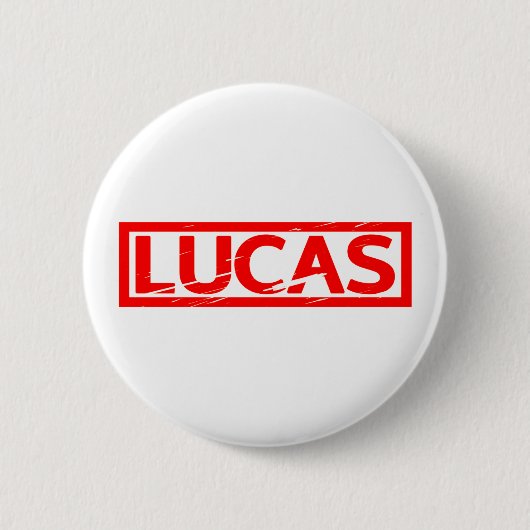 Lucas Briefmarke Button (Vorderseite)