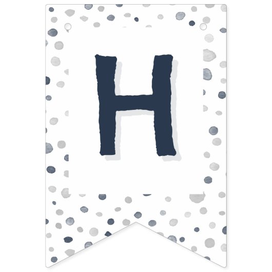 Lucas Confetti Wasserfarbe Dots Jagdflagge Wimpelkette (Zweite Fahne)