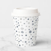 Lucas Confetti Wasserfarbe Dots Paper Cup Pappbecher (Rückseite)