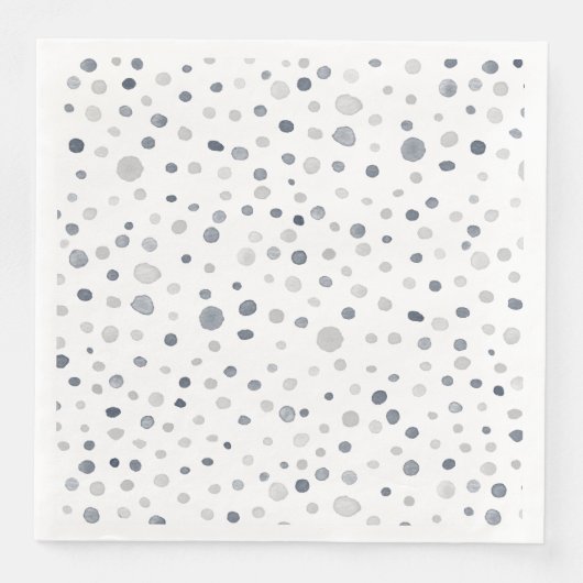 Lucas Confetti Wasserfarbe Dots Papier Napkin Serviette (Vorderseite)