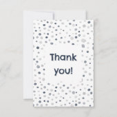 Lucas Confetti Wasserfarben Punkte Dankeschön Kart Dankeskarte (Vorderseite)