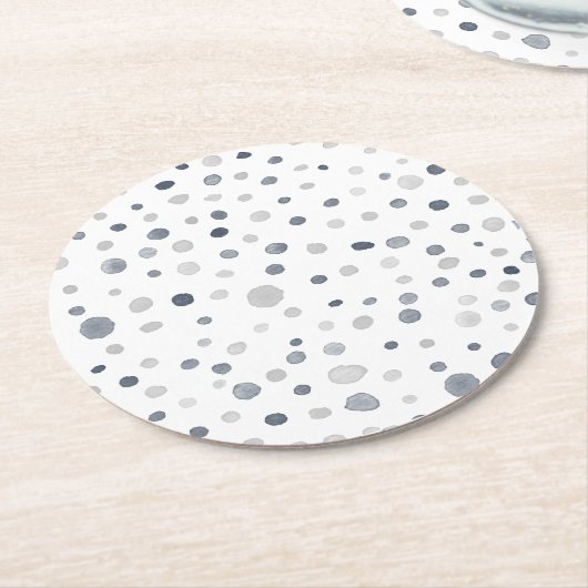 Lucas Confetti Watercolor Dots Paper Untersetzer (Angewinkelt)