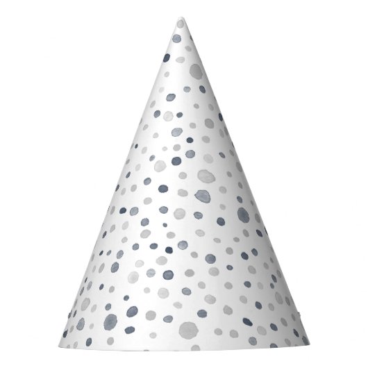 Lucas Confetti Watercolor Dots Party Hat Partyhütchen (Vorderseite)